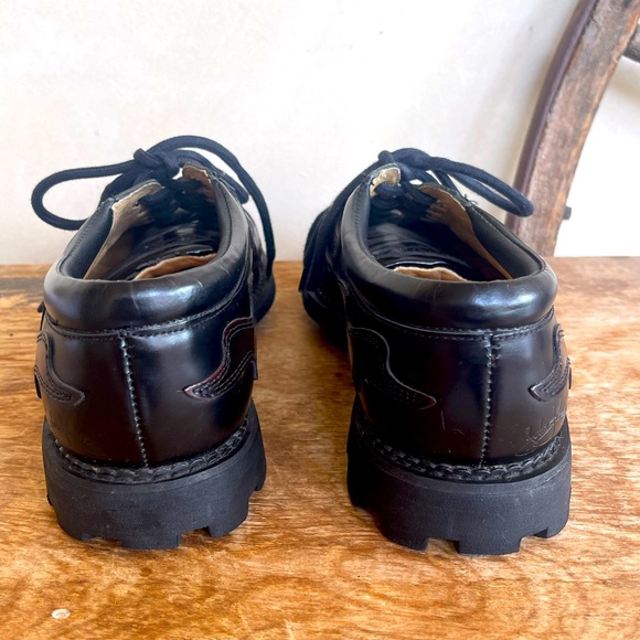 JOHN FLUEVOG ANGELS FLAME Black Cordovan Leather Heavy Seventh Heaven Soles 7.5 - Picture 6 of 14
